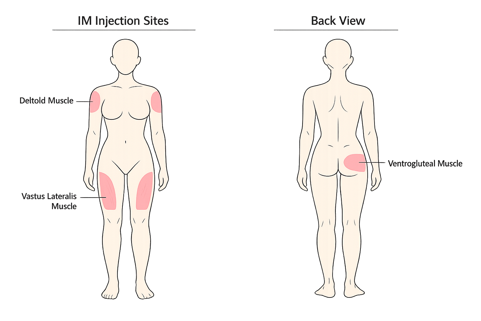 Intramuscular Injection Sites